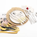 Ljojo 24Pcs Luxury Silverware Set for Elegant Dining