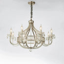 Large American Crystal Chandelier Chrome Pendent Lamp - Luxury Home Lighting by Ljojo