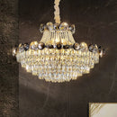 Ljojo Luxe Crystal Chandelier: Modern Elegant Lighting for Living Room, Dining, and Bedroom