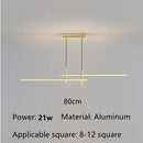 Nordic Dining Table Pendant Lamp Black Gold Minimalist Chandelier by Ljojo
