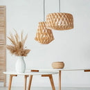 Bamboo LED Pendant Light Hand Made Creative Art Home Decor by Ljojo