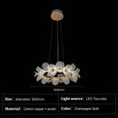 Ljojo Luxury Duplex Staircase Chandelier Designer French Flowers Pendant Light