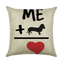 Ljojo Linen Pillowcase: Cartoon Digital Print Pattern for Office, Car, Home Sofa