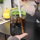Ljojo 2-in-1 Water Bottle with Straw and Ice Cube Tray for Refreshing Drinks