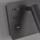 LED Bedside Reading Wall Lamp USB Nordic Bedroom Sconce Study Room Spotlight - Ljojo