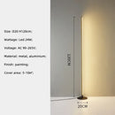 LED Floor Lamp Black Aluminum Modern Rectangular Bedroom Living Room Lighting Ljojo