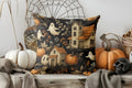 Halloween Ghosts & Castle Print Pillow Cover for Sofa, Bedroom, Car - Ljojo