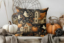 Halloween Ghosts & Castle Print Pillow Cover for Sofa, Bedroom, Car - Ljojo