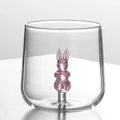 Ljojo 3D Animal Water Glass Tumbler Cup - Cute and Fun Design