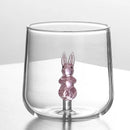 Ljojo 3D Animal Water Glass Tumbler Cup - Cute and Fun Design