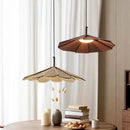 Ljojo LED Walnut Pendant Light Chandelier for Bedroom and Study Room Home Decor