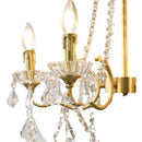 French Luxury Copper Candle Led E14 Chandelier | Elegant Crystal Pendant Lights - Ljojo