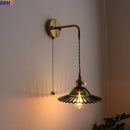 Ljojo LED Wall Lamps: Nordic Modern Design, Bedroom & Bathroom Lighting, Pull Chain Switch.