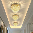 LED Crystal Corridor Light - Modern Red Rotating Entrance Ceiling Wardrobe Ljojo