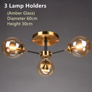 LED Ceiling Lamp Stylish Bubble Glass Flower Pendant Light by Ljojo for Home Decor