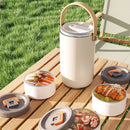 Ljojo Stainless Steel Thermal Bentos Lunch Box - Vacuum Insulated for Outdoor & Office