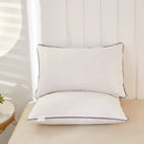 Ljojo Long White Pillow Core for Home Bed, Washable & Skin-friendly Neck Cushion