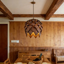 LED Wooden Pinecone Pendant Light Stylish Nordic Chandeliers for Home Decor by Ljojo