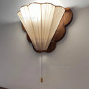 French Walnut Butterfly Wall Lamp for Bedroom | Retro Design Hallway Lighting by Ljojo