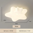 LED Moon Star Ceiling Lights for Living Room Decoration Chandelier - Ljojo
