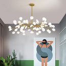 Ljojo LED Firefly Chandelier: Modern Nordic Ceiling Lights for Luxury Home Decor