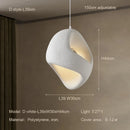 Nordic Wabi-sabi Irregular Pendant Lights for Living Room by Ljojo