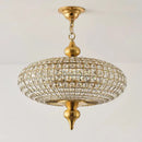 Ljojo Round Crystal Chandelier - Elegant Interior Lighting for Living Room Dining Bedroom