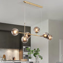 LED Glass Ball Chandelier Lamp Modern Minimalist Home Decor Pendant Light - Ljojo