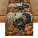 Fall Turkey Pumpkin Table Runner by Ljojo: Thanksgiving Dining Coffee Wedding Decor