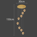 Ljojo LED Pendant Chandeliers: Modern Lighting for Living Room and Staircase