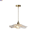 Ljojo Lotus Leaf Flower Glass Pendant Lamp - Nordic Modern Hanging Lights