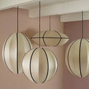 Ljojo Minimalist Danish Pendant Light: Ufo Lampshade, Rustic Fabric Lantern Lamp