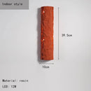 Art Deco LED Wall Light White Gray Red Resin 3 Atmosphere Lamp for Ljojo - Foyer Bedroom Dining Room