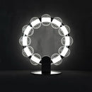 Nordic Ring Glass Chandelier Black Modern Living Room Pendant Lamp Ljojo