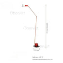 Adjustable Swing Arm Floor Lamp LED Reading Modern Italian Design for Living Room by Ljojo
