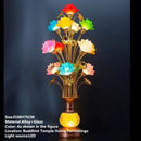 Ljojo LED Lotus Table Lamp: Illuminating Buddha's Presence in Worship Settings