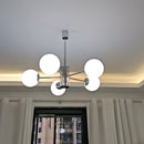 Nordic Designer Multi Head Glass Led Chandelier Hanging Light for Bedroom Living Room Dining Room from Ljojo