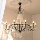European Living Room Gold Crystal Chandelier Luxury Pearl Pendant Lights by Ljojo