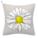 Flower Letter Print Cushion Cover for Stylish Home Decor by Ljojo