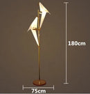 LED Branch Pendant Light: Modern Paper Bird Indoor Lighting by Ljojo