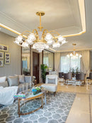 Ljojo Light Luxury Chandelier: Modern European Atmosphere for Living, Bedroom, Dining Room