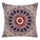 Ljojo Mandala Print Flax Pillowcase 45*45cm - National Wind Home Decor