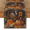 Fall Turkey Pumpkin Table Runner by Ljojo: Thanksgiving Dining Coffee Wedding Decor