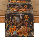 Fall Turkey Pumpkin Table Runner by Ljojo: Thanksgiving Dining Coffee Wedding Decor