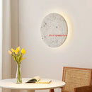 23cm Rotundity Natural Stone LED Wall Lamp for Bedside: Artistic Home Decoration - Warm Light