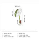 Ljojo Modern Bamboo Leaf Wall Lamp Waterproof Outdoor Lighting Fixture