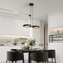 Ljojo Metal Acrylic LED Chandelier Modern Pendant Light Living Room Wall Lamp