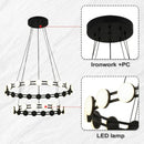 Modern Ring Dimmable Ceiling Chandelier | Decorative Luminaires for Living Room | Ljojo