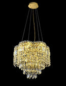Ljojo Modern Luster Crystal Chandelier Pendant Light for Living Dining Room Home Decor