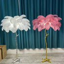 LED Feather Floor Lamp by Ljojo: Stylish Ostrich Ins Live Room Decor
